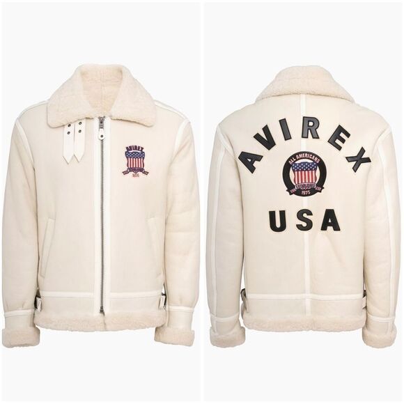 Avirex Icon Shearling Jacket size XL - Picture 1 of 16